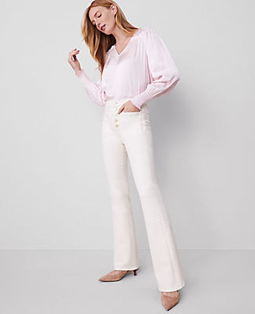 Ann Taylor The Petite Patch Pocket Flare Jean