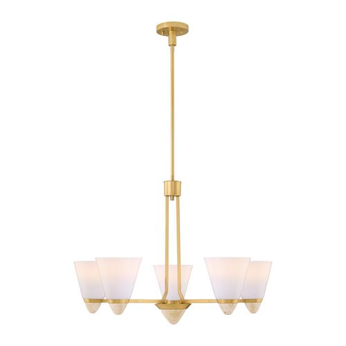 Kohlman 5-Light Chandelier in Warm Bra