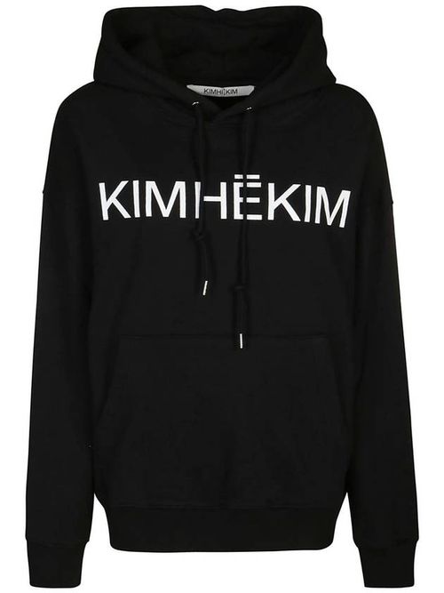Logo print hoodie