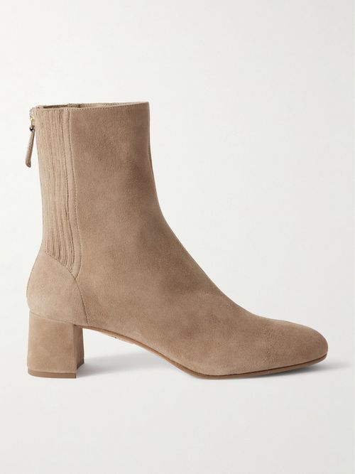 Saint Honoré 50 Suede Ankle Boots - Neutrals