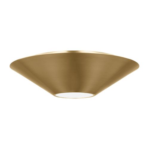 Burnished Brass LED Flush Mount and Sconce from the Echo Collection
