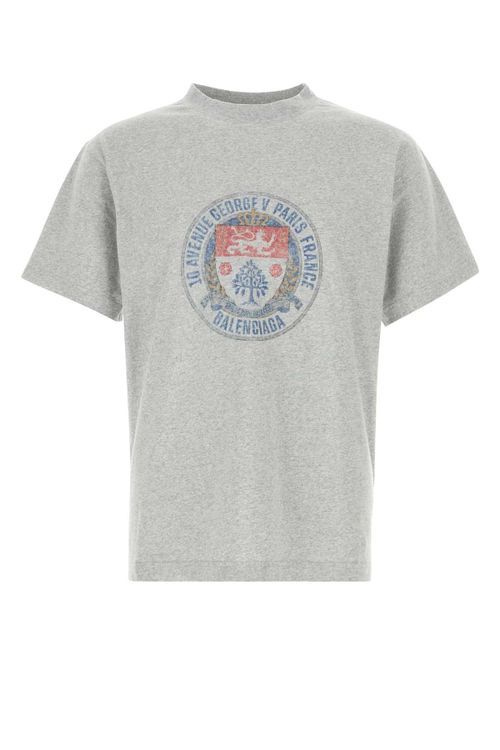 Logo-Embroidered T-Shirt — Gray