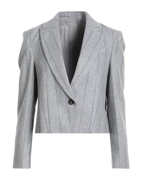 Woman Blazer Light grey Size 0 Virgin Wool, Polyamide