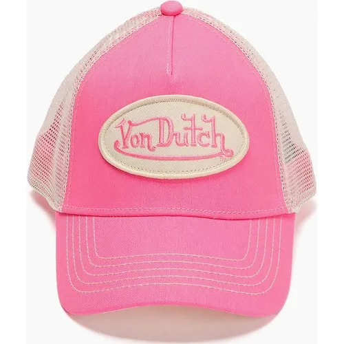 Von Dutch Staple Trucker Cotton Pink Cap