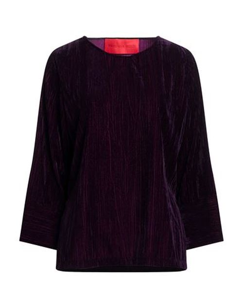 Woman Top Dark purple Size 6 Polyester