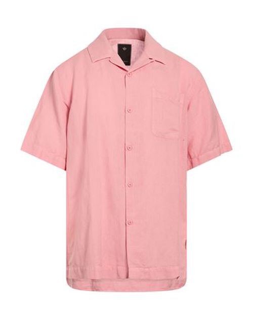 Man Shirt Pink Size XL Hemp, Cotton