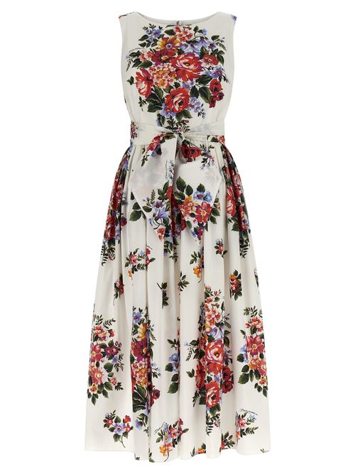 Bouquet di Fiori Dress — White