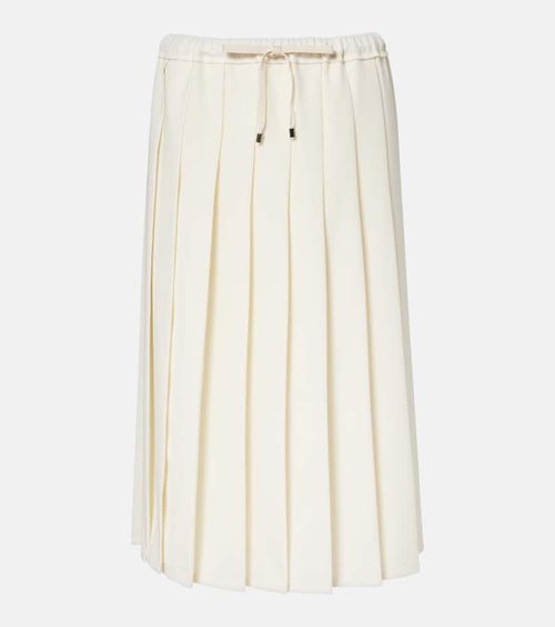 Pleated midi skirt