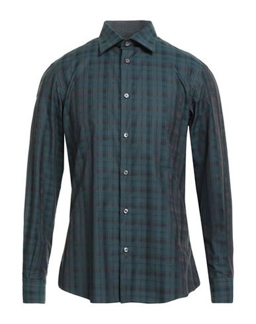 Man Shirt Deep teal Size L Cotton