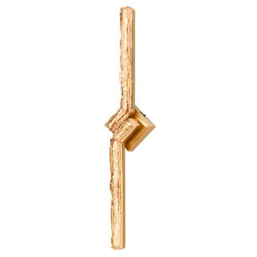 Brass LED Bathroom Vanity Light from the Contour Collection