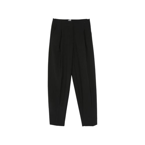 Pleated Straight-leg Trousers