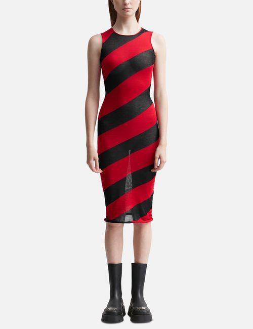 STRIPED KNIT DRESS