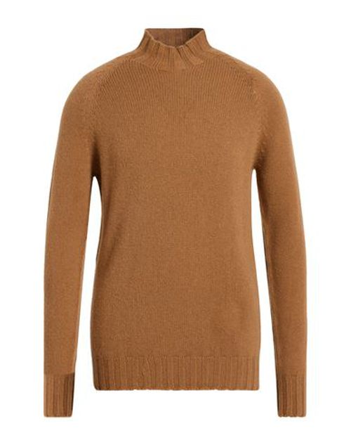 Man Turtleneck Camel Size 38 Cashmere