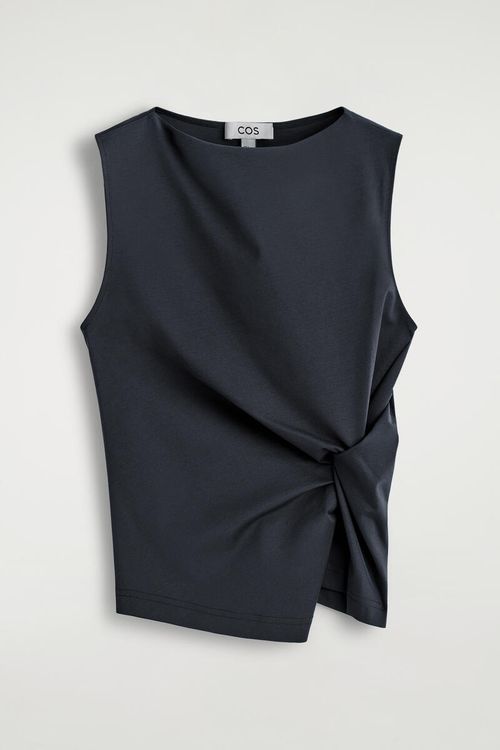 Twist-Detail Jersey Top