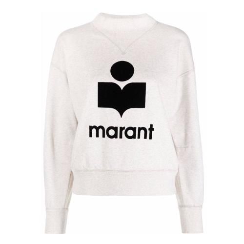 Natural Flocked-logo Sweatshirt