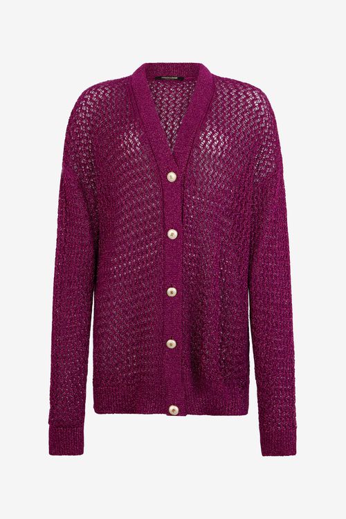 Lurex Knit Cardigan