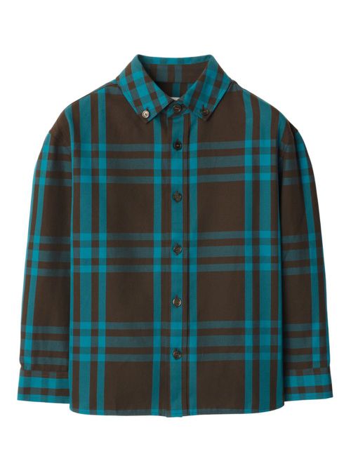 Checked shirt - Brown