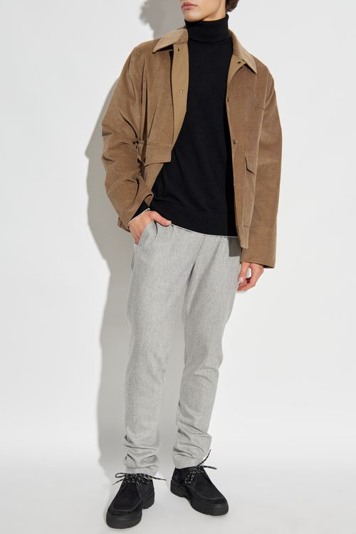 Cashmere Turtleneck, Men's, Black