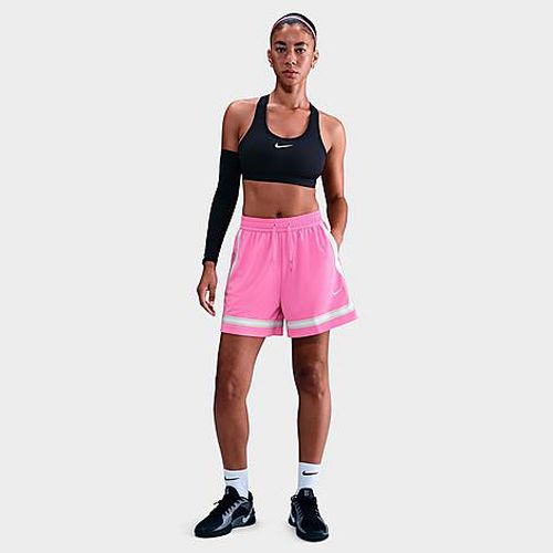 Women's Crossover Dri-FIT 5" Basketball Shorts in Playful Pink/Light Bone/White