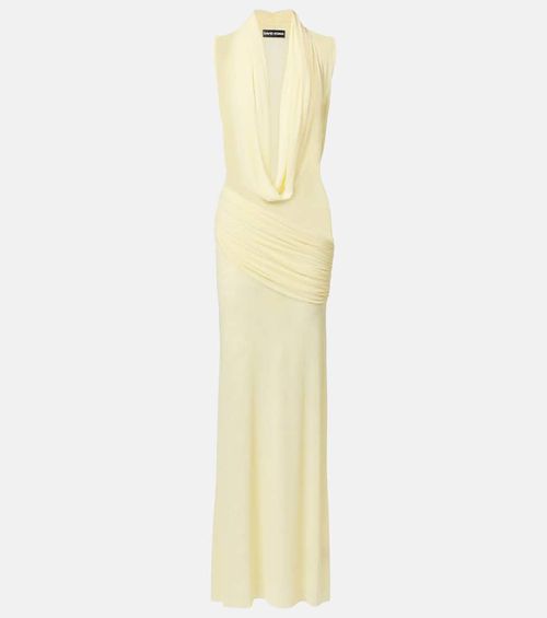 Semi-sheer gown