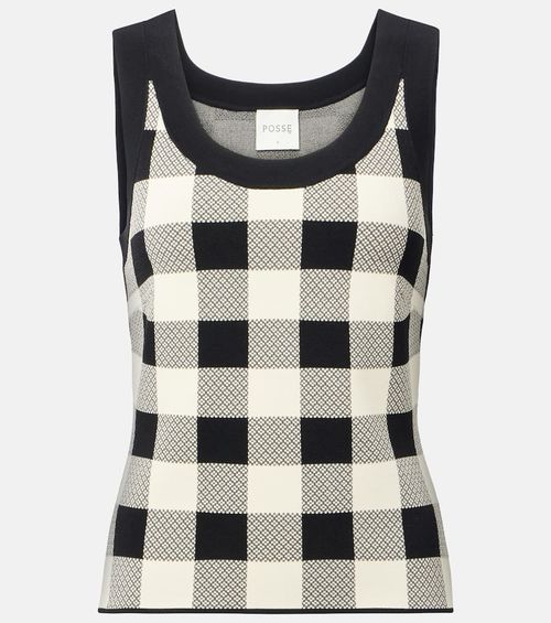 Pippa checked tank top