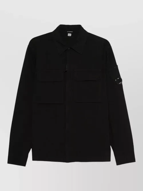C.P. Company - shirt jacket buttoned cuffs front flap pocket