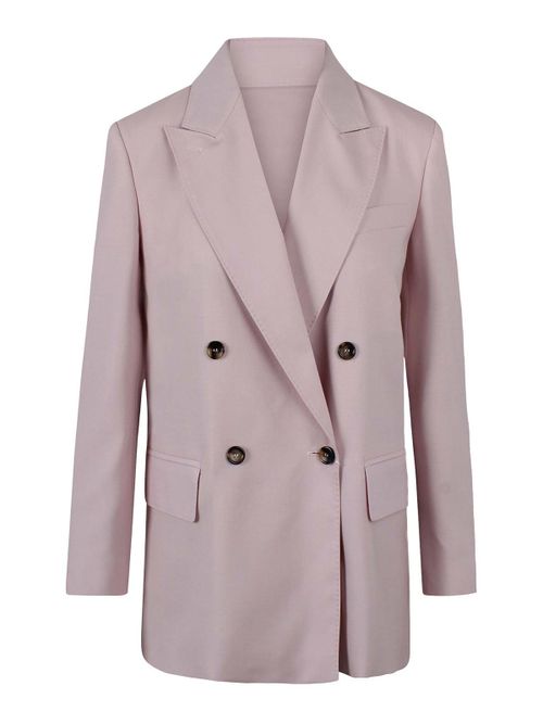 Double-breasted wool blazer