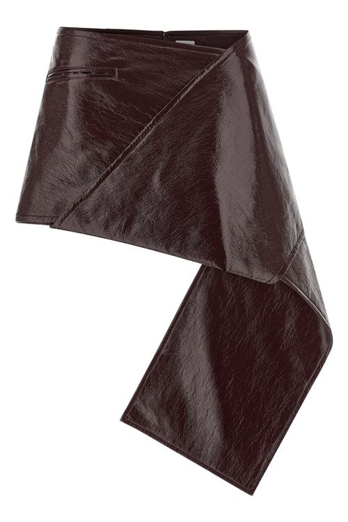 'Fold Vinyl Mini' Skirt