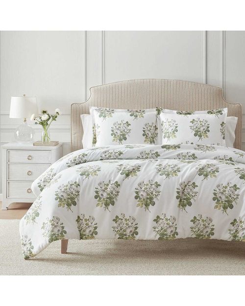 Eloise Floral 100% Cotton Sateen Comforter Set