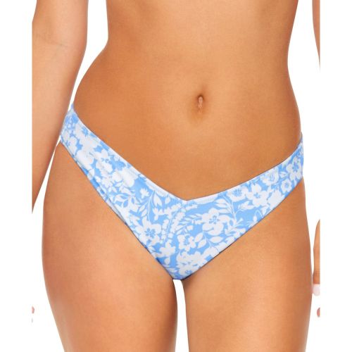 Blue White Junior's Oahu Reversible Floral V-shape Botto