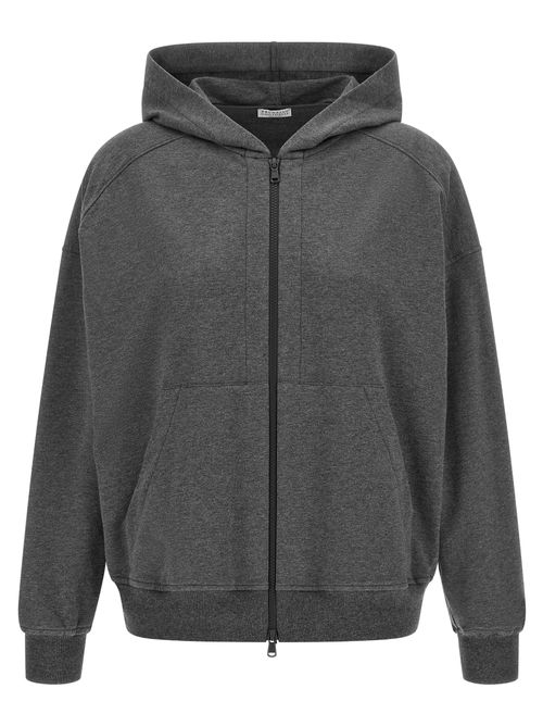 Shiny Trims Hoodie