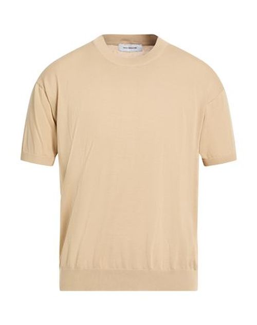 Man Sweater Beige Size 38 Cotton