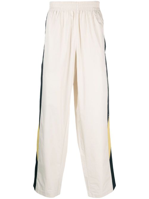 Logo-print straight-leg track pants - Neutrals