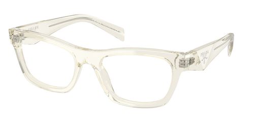 Prada PR B01V 19X1O1 Women's Eyeglasses Yellow Size 52 - Blue Light Block Available