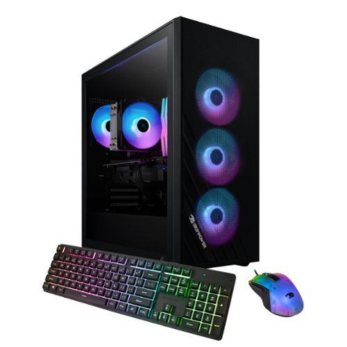 Scale Gaming Desktop PC - AMD Ryzen 5 5500- AMD Radeon RX 6400 4GB- 16GB DDR4 RGB RAM - 1TB NVMe - Black
