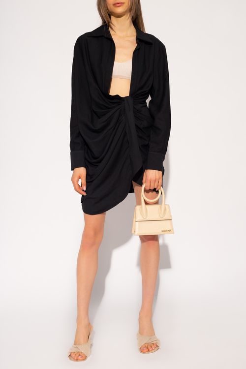 Asymmetrical Dress, Women's, Black