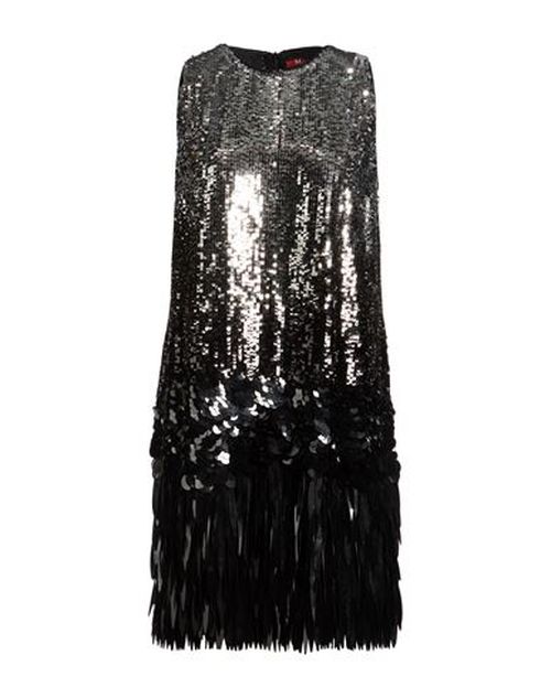 Woman Mini dress Silver Size 8 Polyester