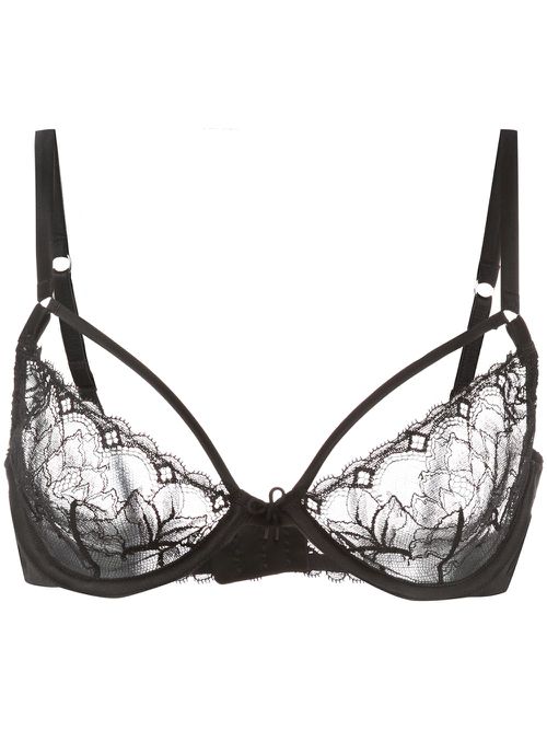 Gardenia lace demi bra - Black