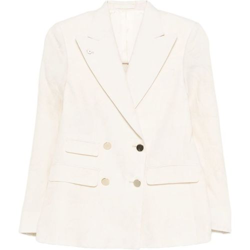 L.B.M. 1911 Veste croisée en lin mélangé