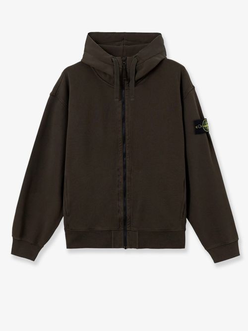 Organic Cotton Zip Hoodie Sweatshirt — Green