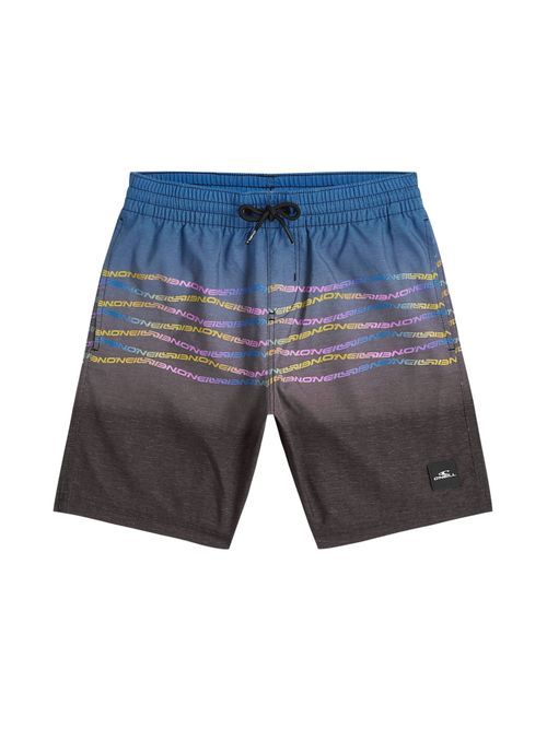 O'NEILL Pantaloncini da bagno 'First' blu / giallo / grigio scuro / lilla