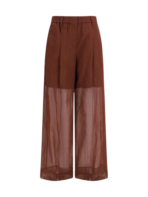 Sartorial Cotton Organza Trousers — Mulberry