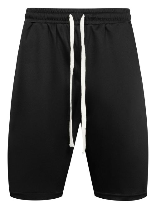 Drawstring drop-crotch shorts - Black