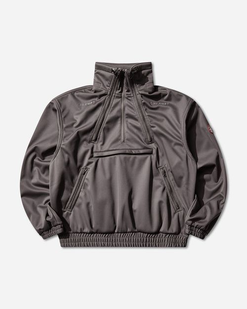 Men s Fleece Back Half Zip Jacket Grey