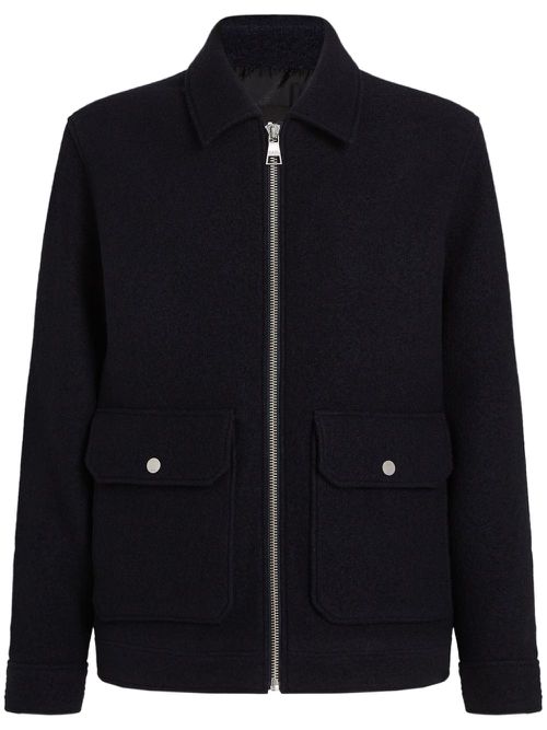 Bouclé shirt jacket - Black