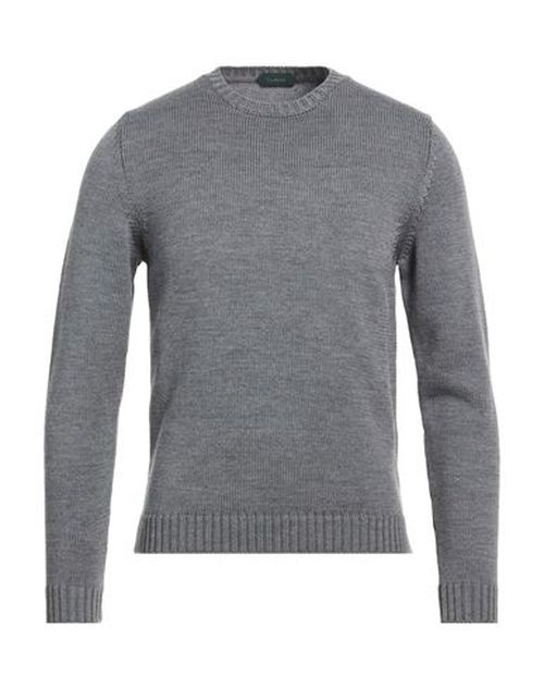 Man Sweater Grey Size 38 Virgin Wool