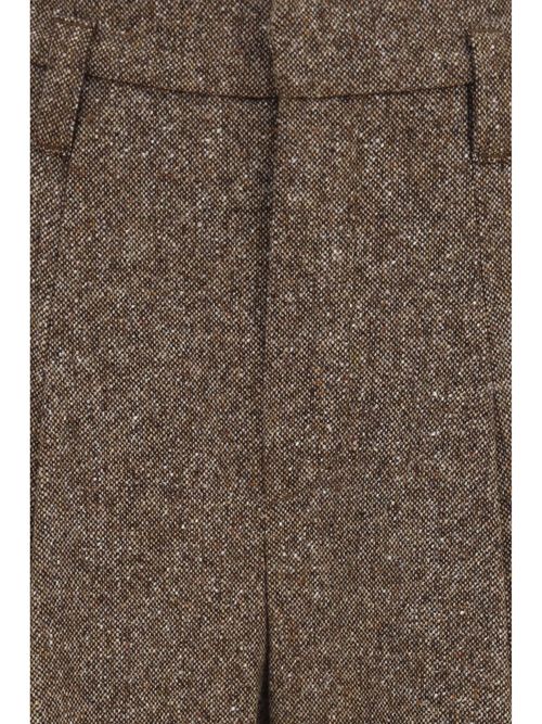 Virgin Wool Merino Trousers — Brown