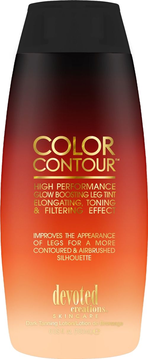 Lozione abbronzante per gambe con effetto tonificante e filtrante, senza DHA Devoted Creations Cream For Solariums For Legs Color Contour, Visible Ton