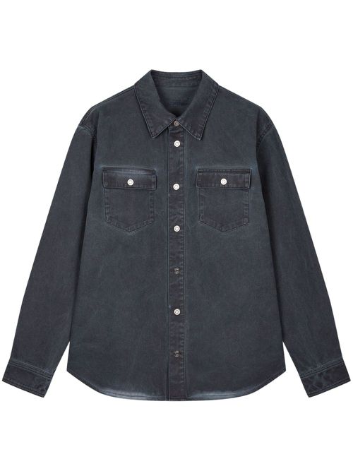 Washed-effect denim jacket - Grey