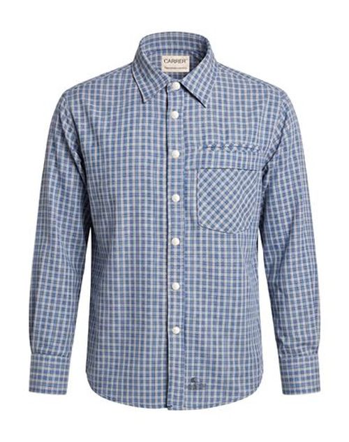Man Shirt Slate blue Size S Cotton